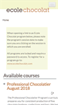Mobile Screenshot of courses.ecolechocolat.com